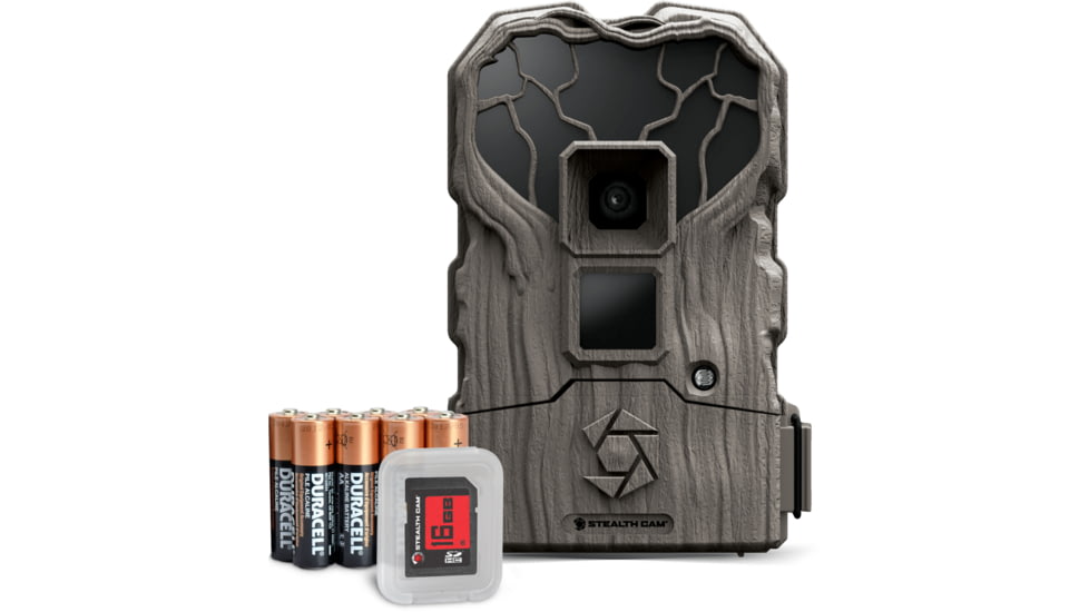 Stealth Cam QS18NGK - 18 Megapixel, 24IR No Glo FX Shield Cam, Combo Bat &amp; 16GB SD, STC-QS18NGK