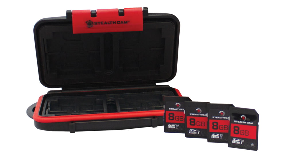 Stealth Cam STC-MCSC-8GB Memory Card Case 8GB SD Cards 4 Cards Per Case