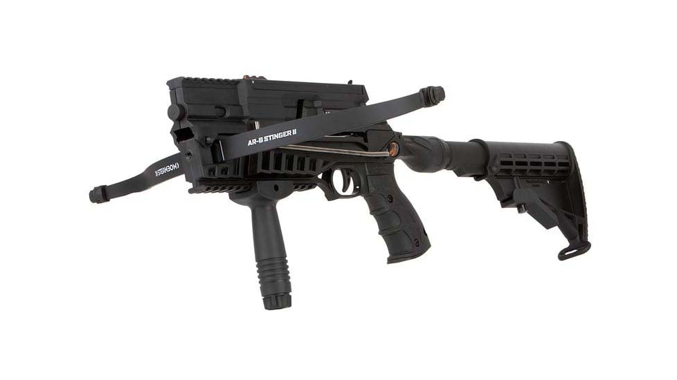 Steambow AR-6 Stinger II Tactical Crossbow, Black, 376