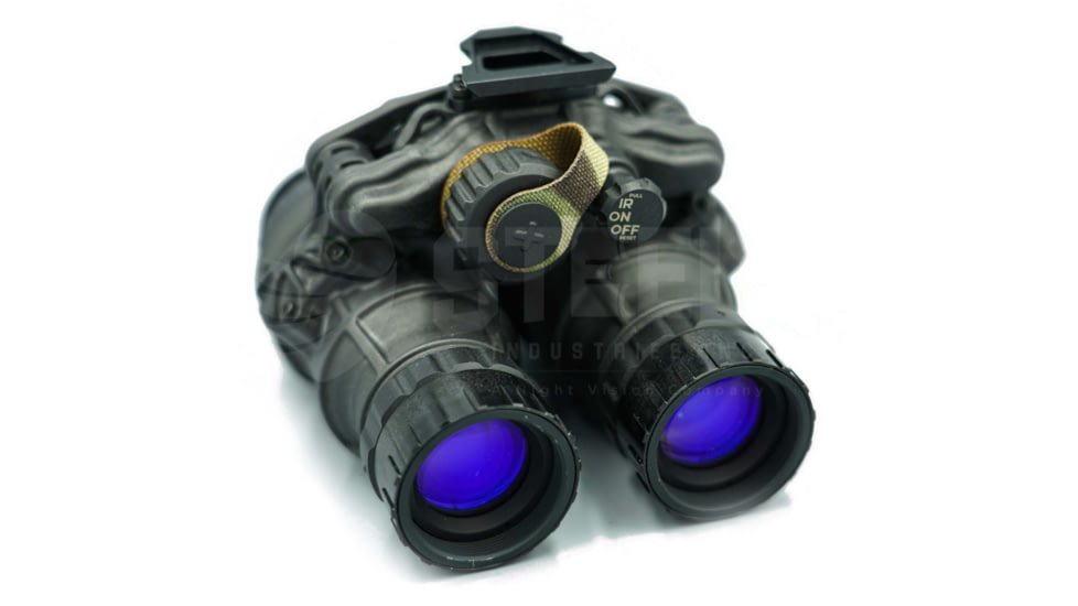 Steele Industries DTNVS Dual Tube Night Vision Goggle, L3 20UA Unfilmed White Phosphor, Matte Black, DTNVS-L3-20UA-WP