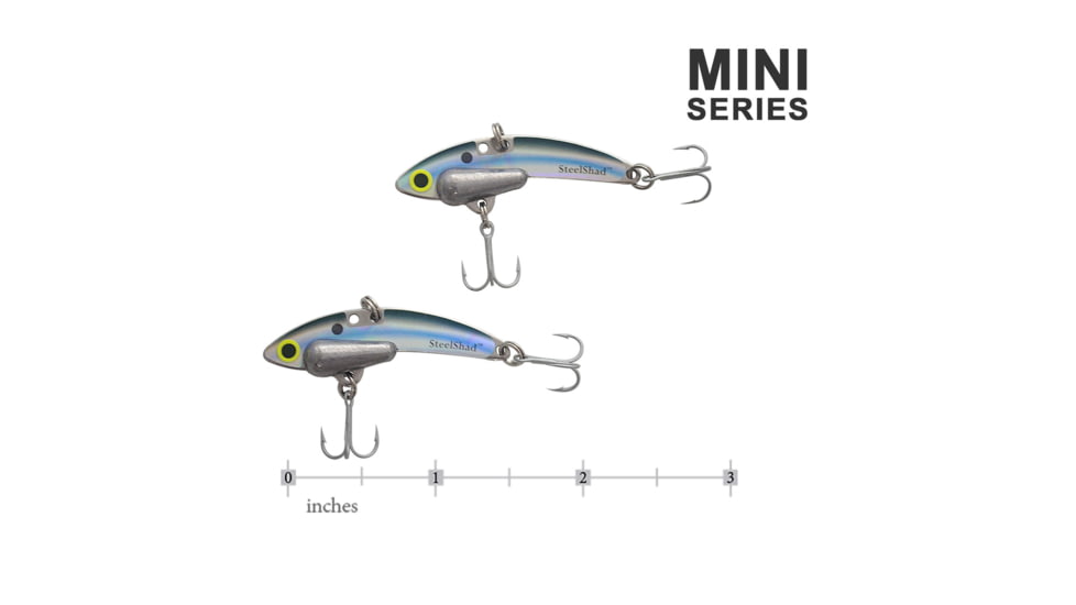 SteelShad Mini, 2 Pack, 1/4 Oz, Kentucky Shad, SSL-10115