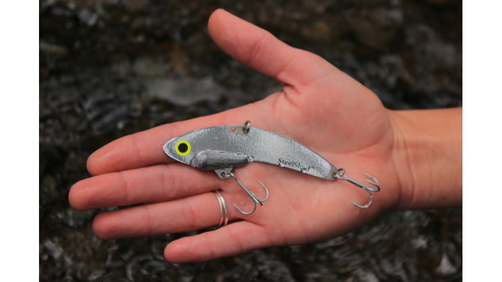 SteelShad XL Bait, 3/4 Oz, Silver/Chrome, SSL-10012