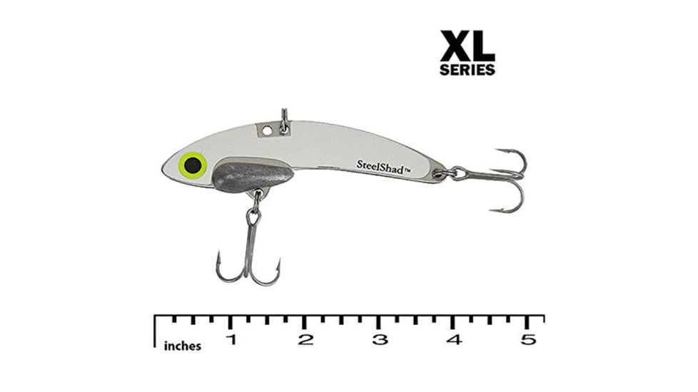 SteelShad XL Bait, 3/4 Oz, White Shad, SSL-10063
