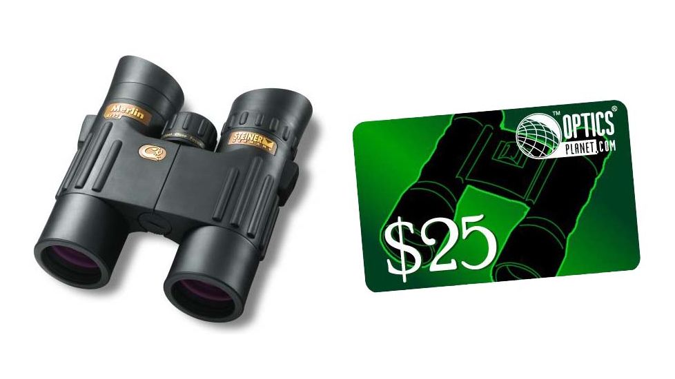 Steiner 8x32 Merlin Binocular and FREE 25 OpticsPlanet Gift Certificate