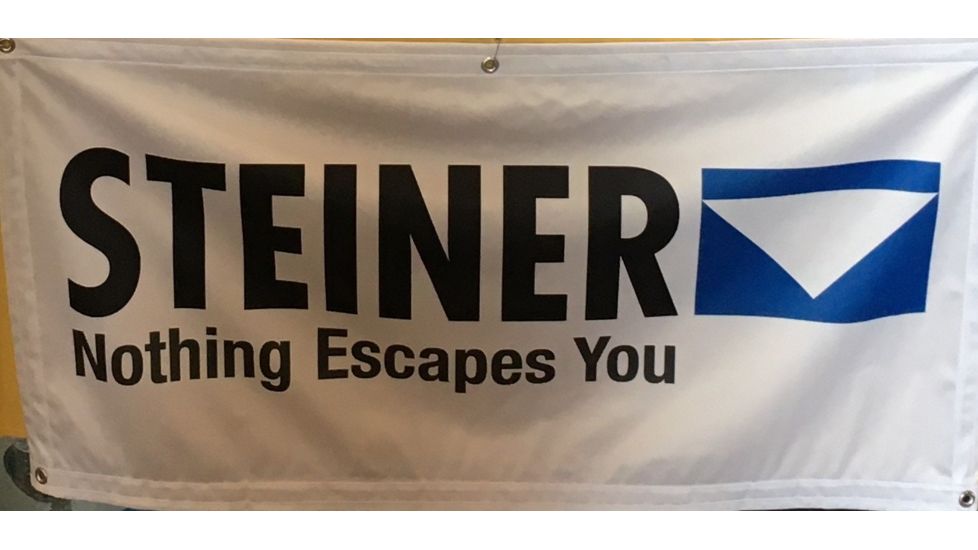 Steiner Germany Banner 2'x4' - White/ Blue - 975