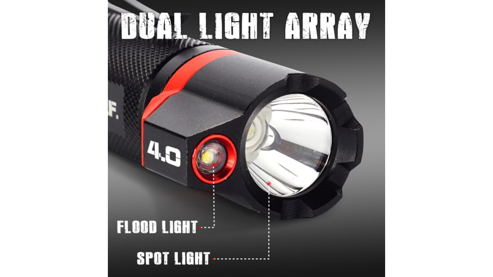 STKR Concepts Bamff 4.0 400 Lumens Dual Cree Led Flshlght W/flood