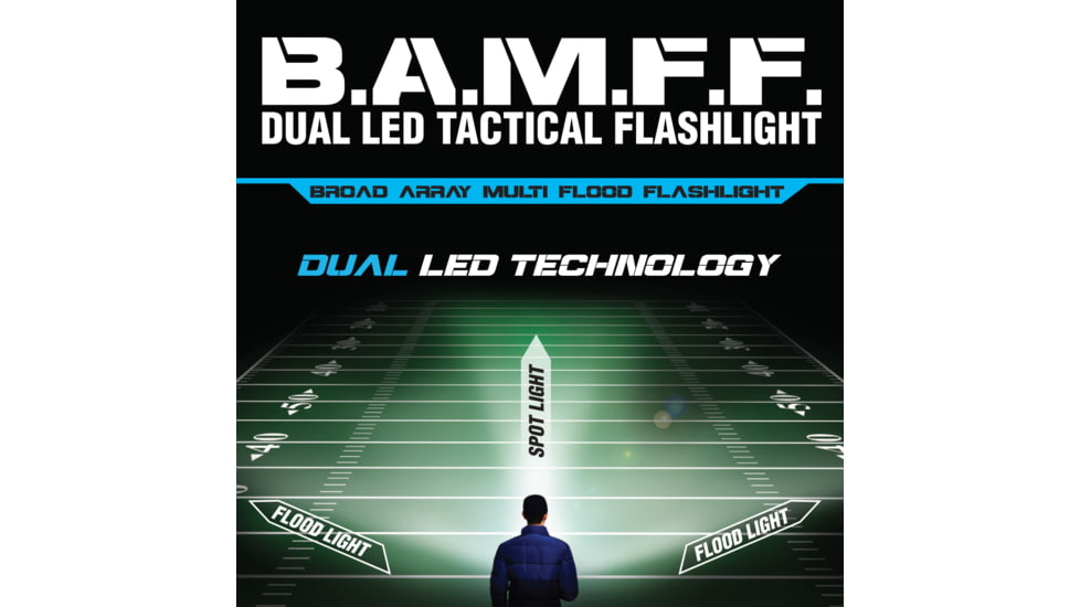 STKR Concepts Bamff 4.0 400 Lumens Dual Cree Led Flshlght W/flood