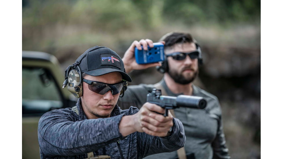 STNGR Lo-Drag Ballistic Sunglasses, Matte Black/Smoke/Clear,Non-Polarized, Medium/Large, 6K-8O41-JV3L