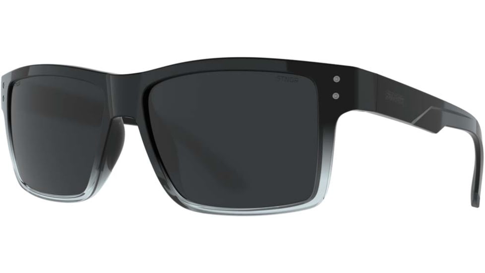 STNGR Nomad Lifestyle Sunglasses, Black/Smoke, Medium/Large, 14-272F-D64A
