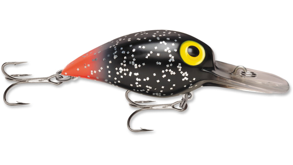 Storm Original Mag Wart 07 Hard Bait, Black Glitter / Fluorescent Red Rail, AVSP59