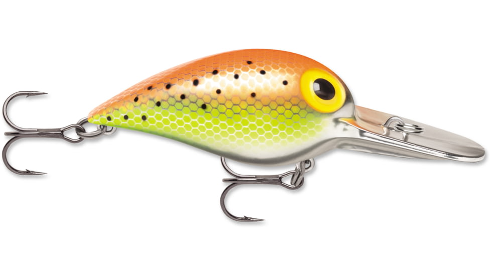 Storm Original Mag Wart Crankbait, Floating, Metallic Orange/Chartreuse Specks, 2 3/4in, 3/4oz, AV158