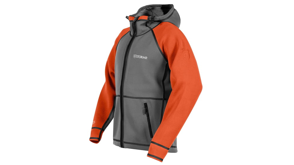 Stormr Typhoon Neoprene Jacket - Mens, Safety Orange/Gray, Extra Large, R215MF-12-XL
