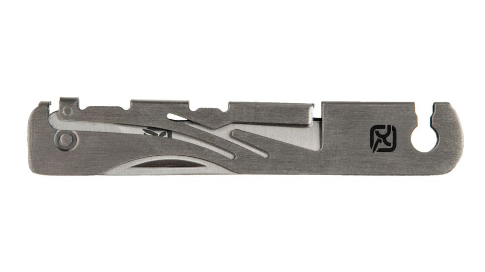 Stowaway Tools Folding Knife Tool w/ 1.9in Locking Stainless Steel Blade, Metal-Matte, STW-200