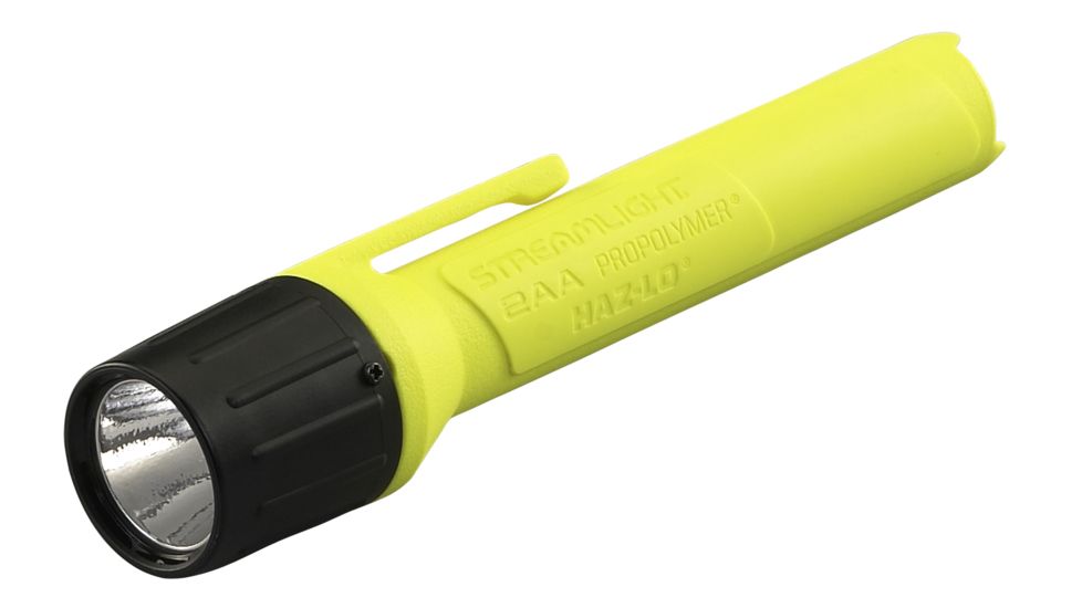 Streamlight 2Aa Propolymer Haz-Lo Flashlight, Inmetro Rated, 65 Lumen White Led, 2 X Aa Battery, Yellow, 67104