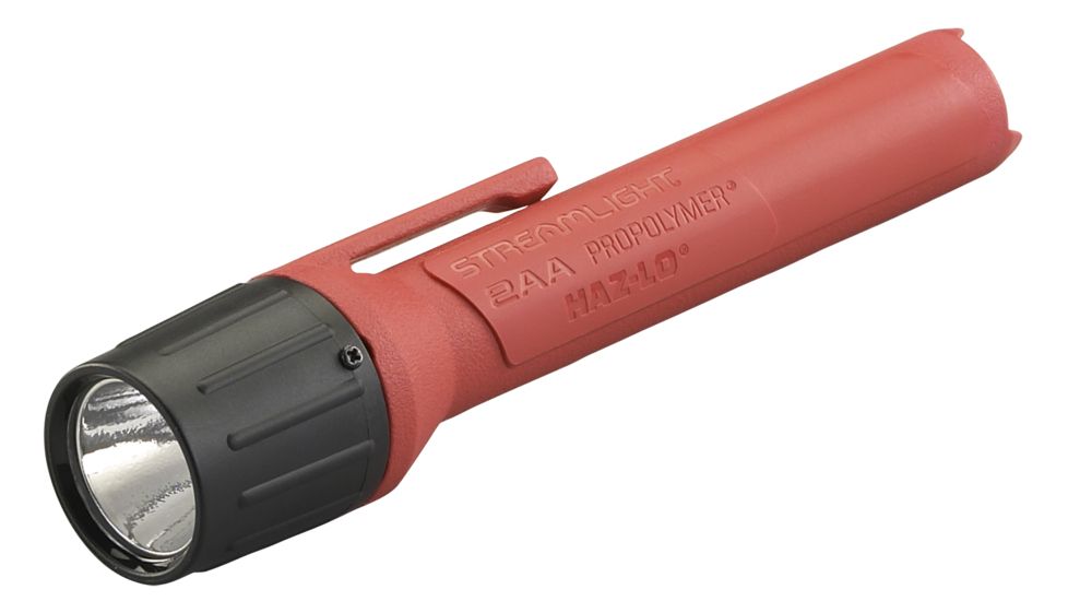 Streamlight 2Aaa Propolymer Haz-Lo Flashlight, Inmetro Rated, 60 Lumen White Led, 2 X Aaa Battery, Orange, 66509