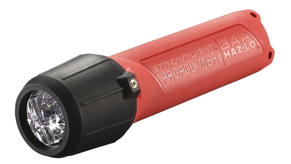 Streamlight 3Aa Propolymer Flashlight, Inmetro Rated, 120 Lumen White Led, 3 X Aa Battery, Blister Pack, Orange, 68727