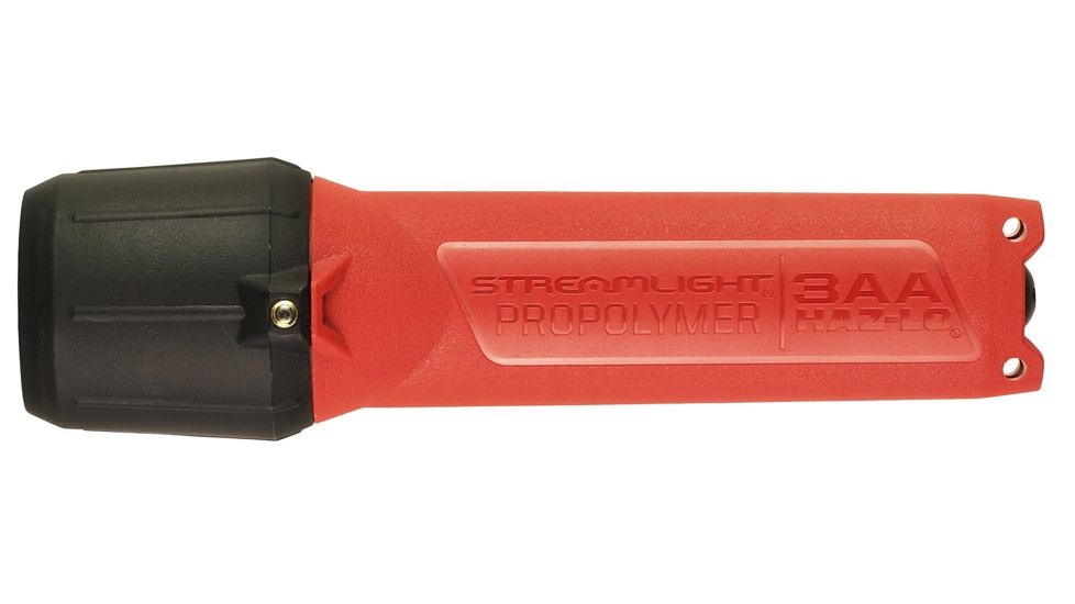 Streamlight 3Aa Propolymer Haz-Lo 7 Led Flashlight, Atex Rated, 57 Lumen White Led, 3 X Aa Battery, Blister Pack, Orange, 68772