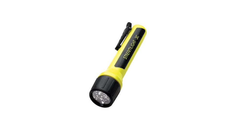 Streamlight 3C Propolymer LED Flashlight, White LEDs, Yellow, 33202