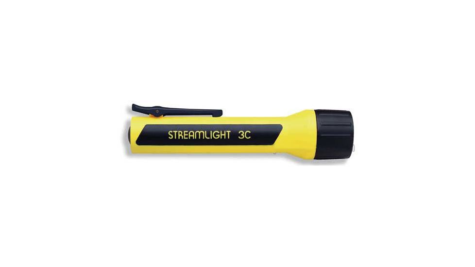 Streamlight 3C Pro Polymer Flashlight, Yellow, Blister Pack, 33254
