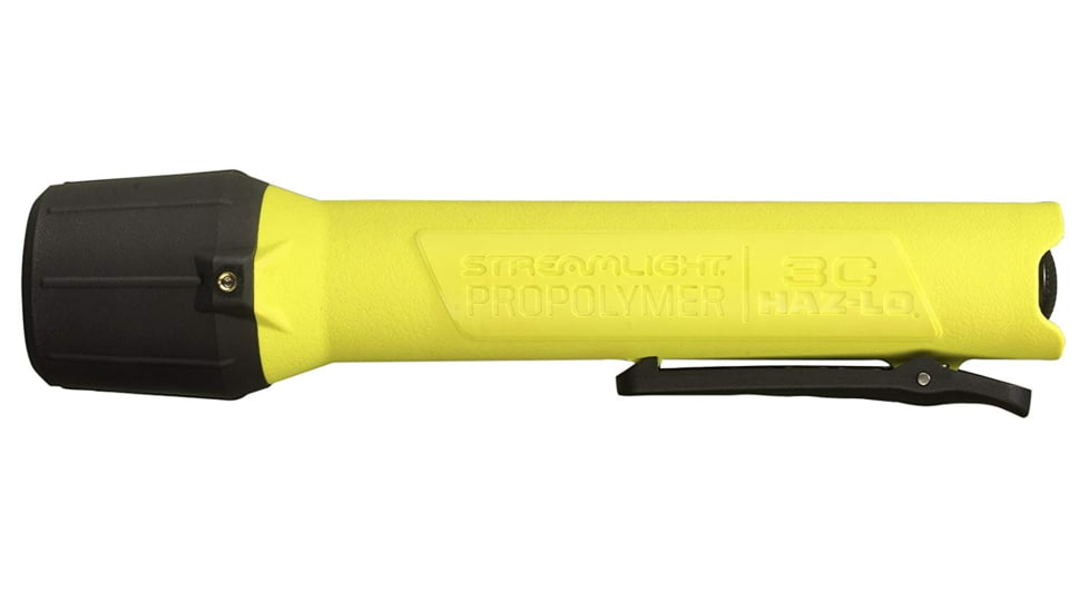 Streamlight 3C Propolymer Haz-Lo Flashlight, Inmetro Rated, 120 Lumen White Led, Uses 3 X C Batteries, Yellow, 33824