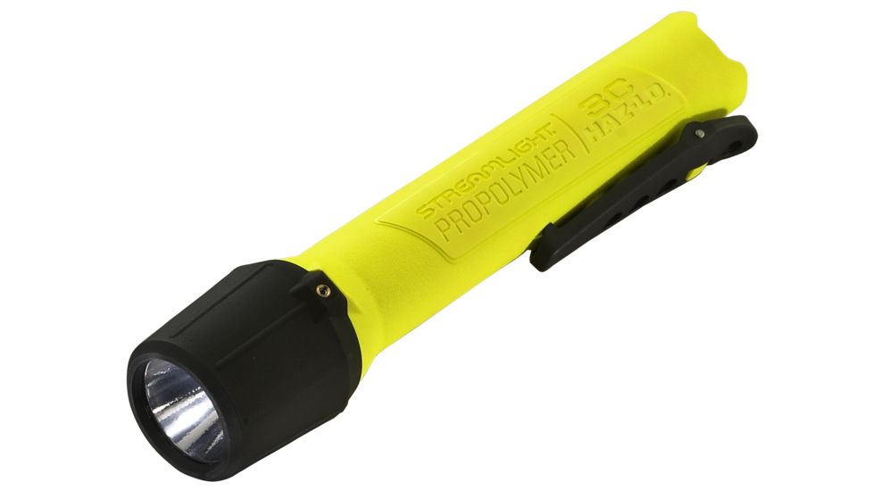 Streamlight 3C Propolymer Haz-Lo Flashlight, Inmetro Rated, 120 Lumen White Led, Uses 3 X C Batteries, Yellow, 33824
