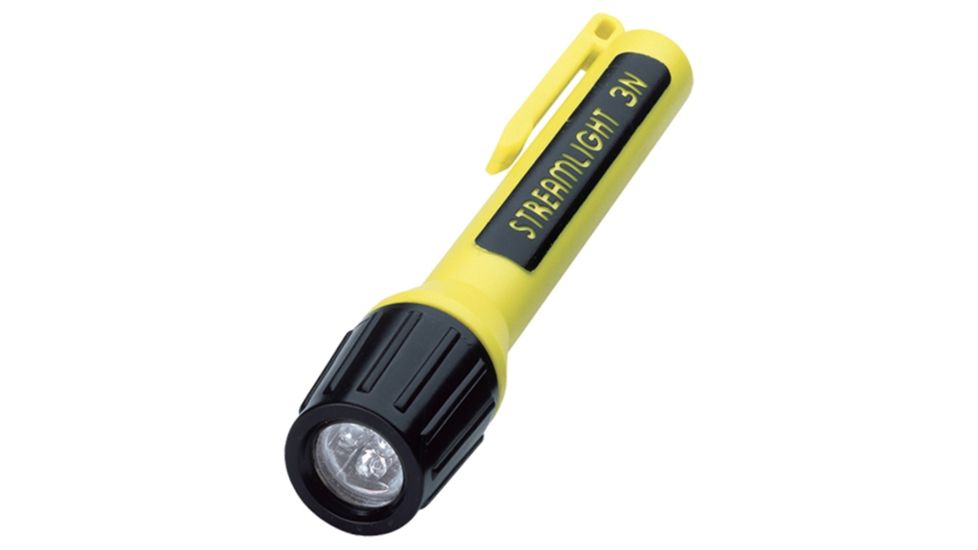 Streamlight 3N LED Propolymer Flashlight, Blue LEDs, w/Batteries, Yellow, 62212