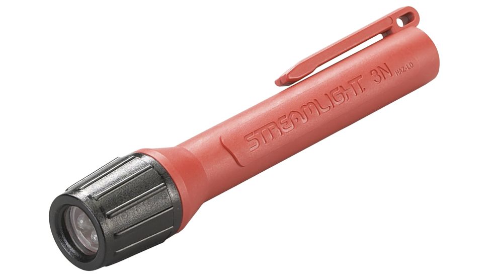 Streamlight 3N Propolymer Haz-Lo Flashlight, Atex Rated, 30 Lumen White Led, Orange, 62505
