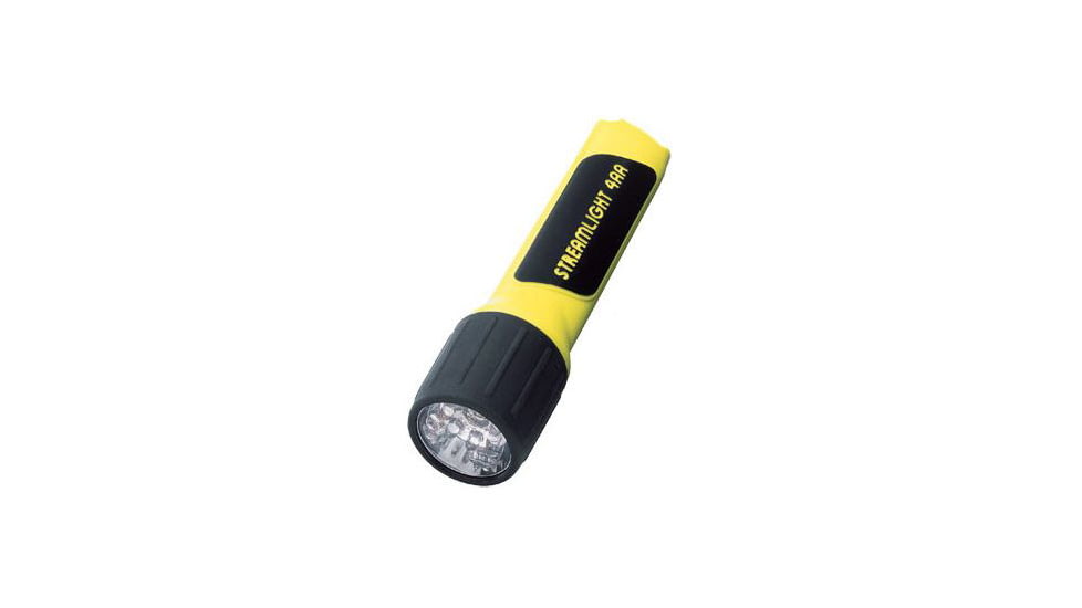 Streamlight 4AA Propolymer Light - Yellow w/ White LEDs, Batteries, Blister Pack 68202
