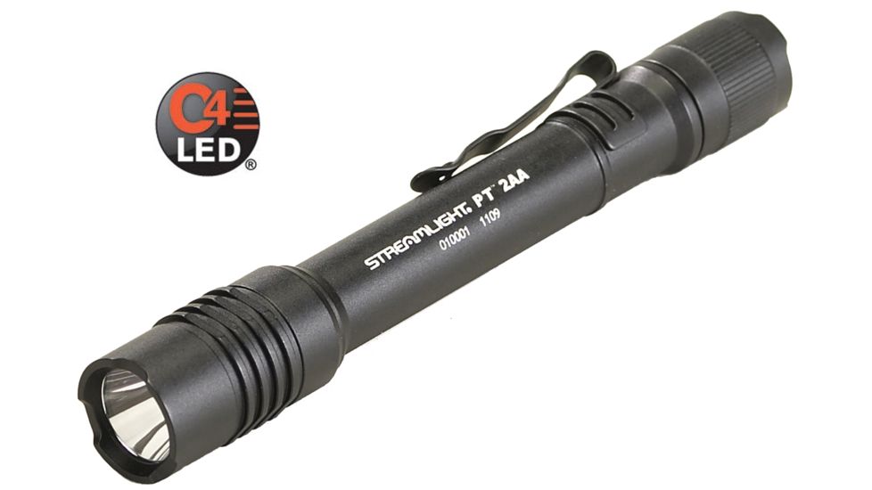 Streamlight PT Professional Tactical Series 2AA LED Flashlight, Black, 88033