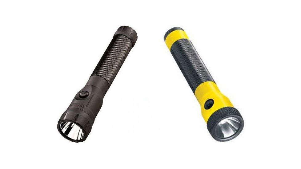 Streamlight C4 LED Rechargeable Polystinger LED Flashlight, Black, Piggy Back, Yellow