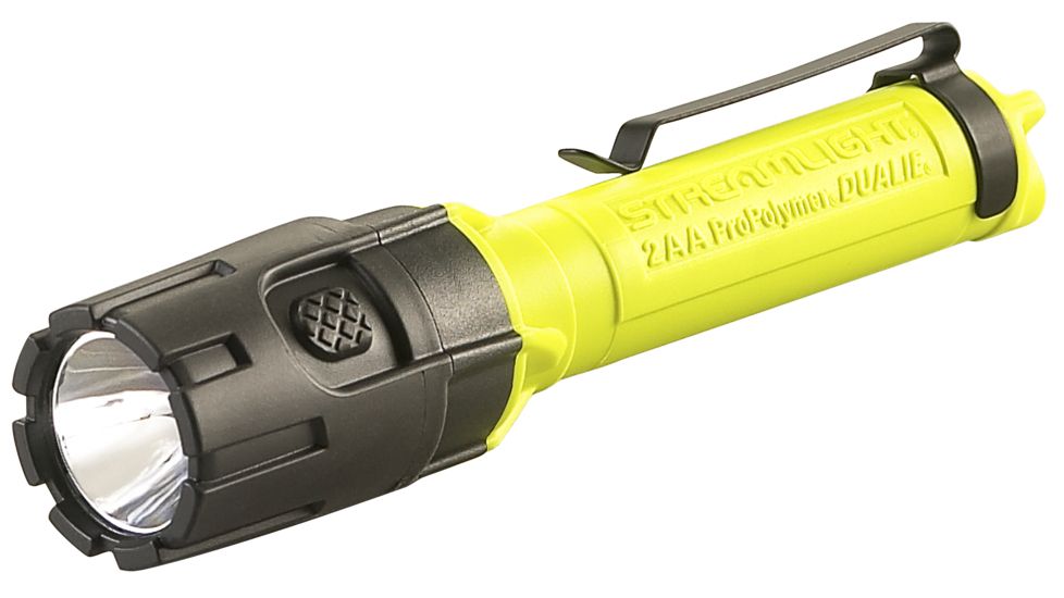 Streamlight Dualie 3Aa Flashlight, Atex Rated, 245 Lumen Spot/Flood Led, 3 X Aa Battery, Clam Pack, Yellow, 68754