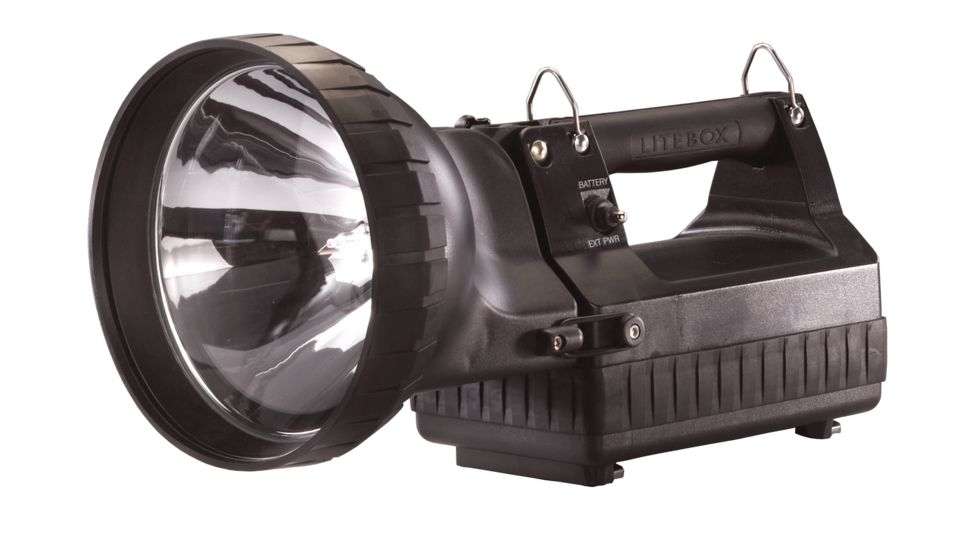 Streamlight H.I.D. LiteBox Searchlight - Rechargeable High Intensity Discharge Flashlight, Lamp Only, WITHOUT CHARGER, Black, 45620