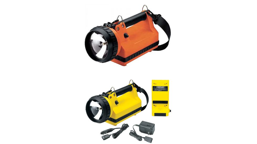 Streamlight LiteBox Flashlight w/ Standard AC/DC charging system, Orange, Yellow