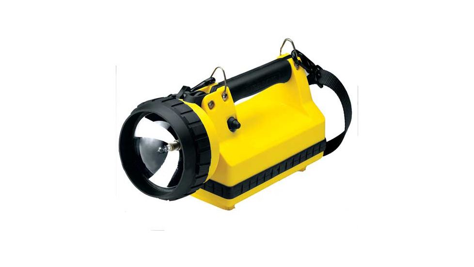 Streamlight LiteBox Flashlight w/ Standard AC/DC Charging System, 400 Lumen 20 Watt Spot, 240V Ac Charge Cord, Yellow, Yellow, 45422