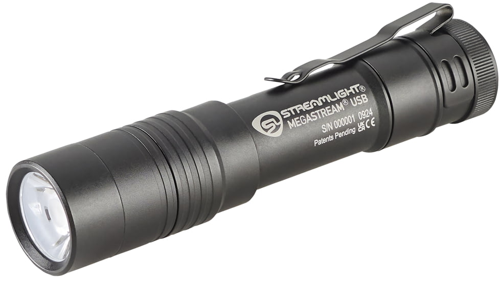 Streamlight MegaStream USB Rechargeable 1800 Lumens Flashlight, Black, 66210