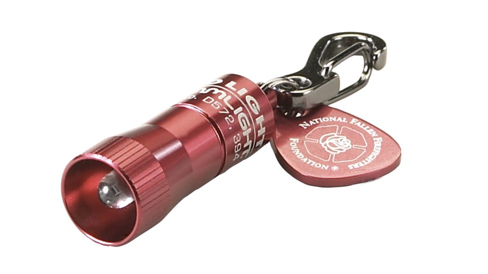 Streamlight Nano Mini Flashlight, Gift Pack, Supports National Fallen Firefighters Foundation, Red, 73012