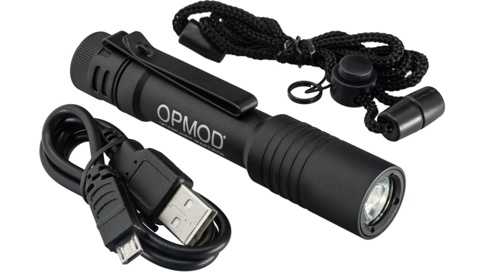 Streamlight OPMOD MacroStream LED EDC Flashlight, Reachargeable Li-Ion, 50 - 500 Lumens, 66320OPMOD