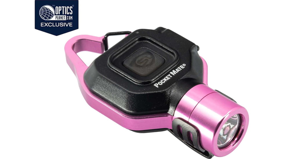 Streamlight OPMOD Pocket Mate Ultra-Compact LED Flashlight, Lithium Ion, White, 325 Lumens, Pink, 73303OPMOD