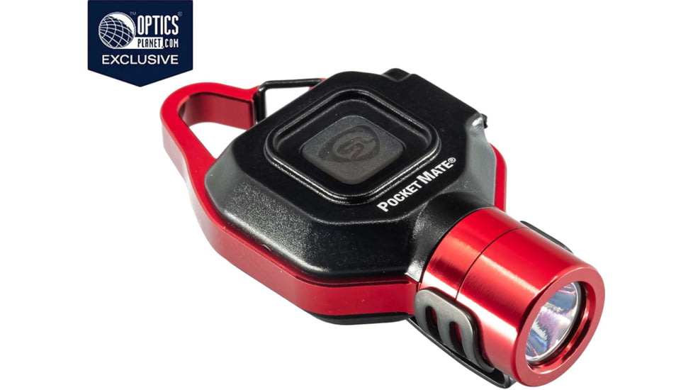 Streamlight OPMOD Pocket Mate Ultra-Compact LED Flashlight, Lithium Ion, White, 325 Lumens, Red, 73301OPMOD