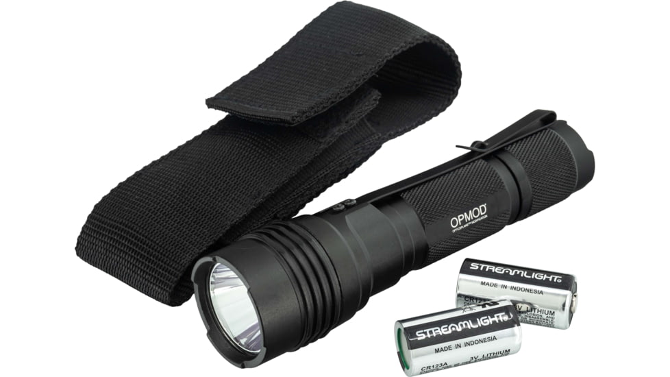 Streamlight OPMOD ProTac HL LED Flashlight w/Holster, CR123A, 1000 Lumens, Black, 88065OPMOD
