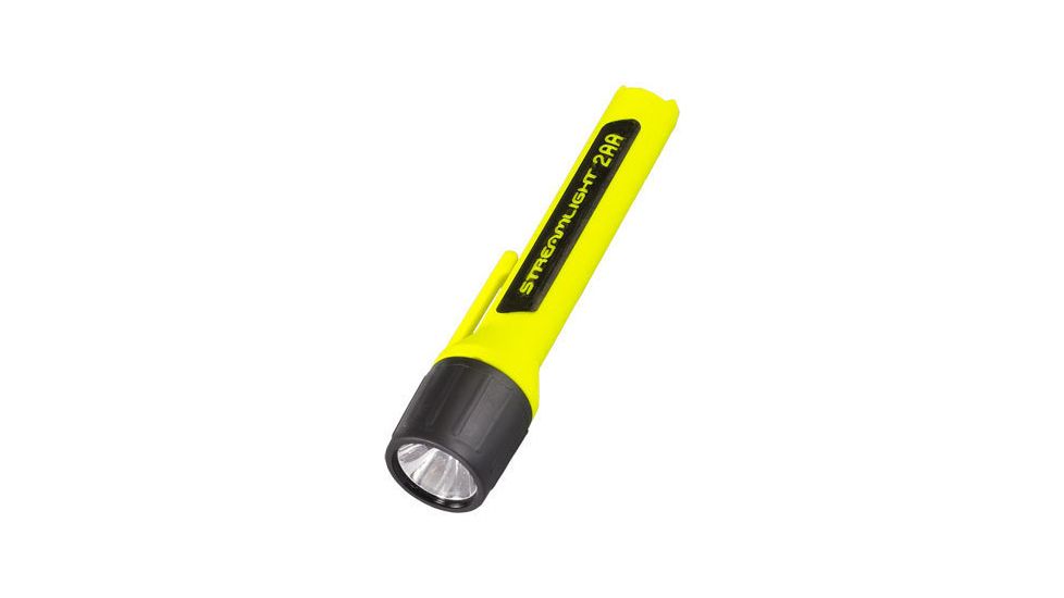 Streamlight 2AA Propolymer Yellow Flashlight w/ alkaline batteries 67002 / 67201