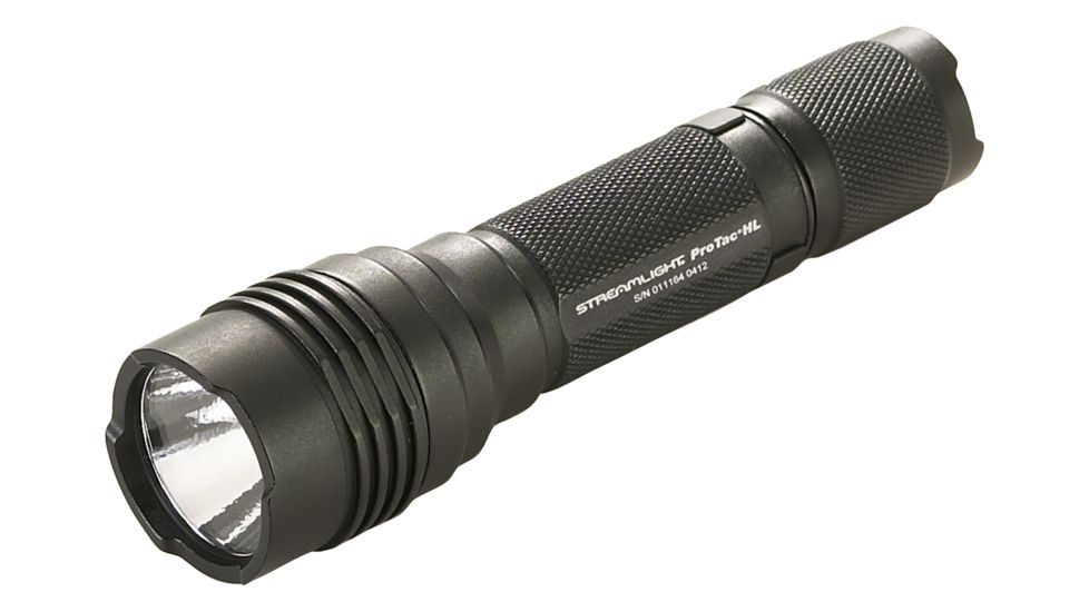Streamlight ProTac HL LED Professional Flashlight, Black w/ 2 CR123A Batteries, Holster, 88040
