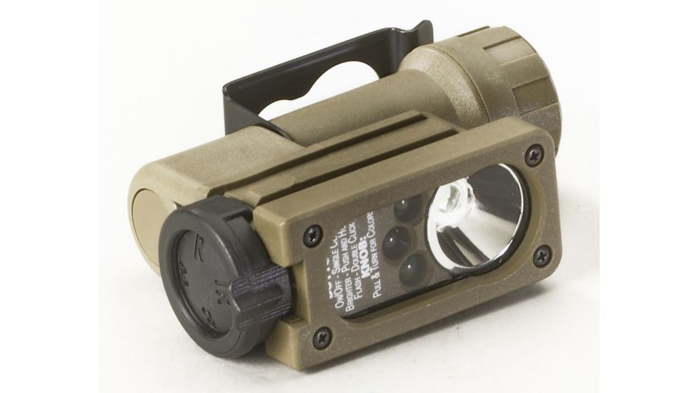 Streamlight Sidewinder Tactical Flashlight - White/Red/Green/Blue - Coyote Tan
