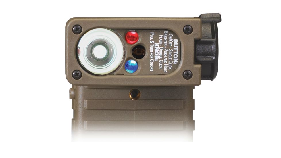 Streamlight Sidewinder Tactical Flashlight, Coyote Tan - C4 White, Red, Blue, IR LEDs 14032 Boxed package