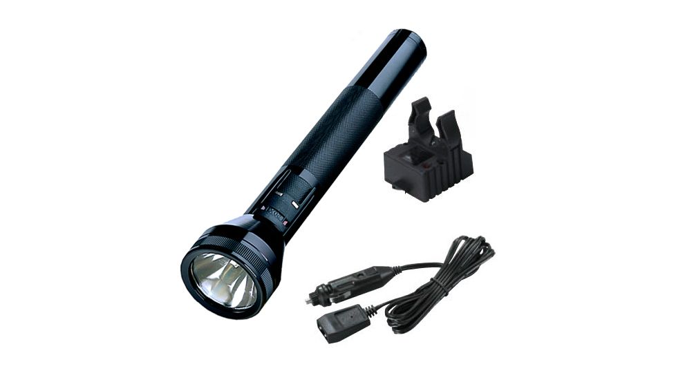 Streamlight SL - 20 XP LED - Halogen Flashlight, Black with 12V DC vehicle charger - 1 sleeve
