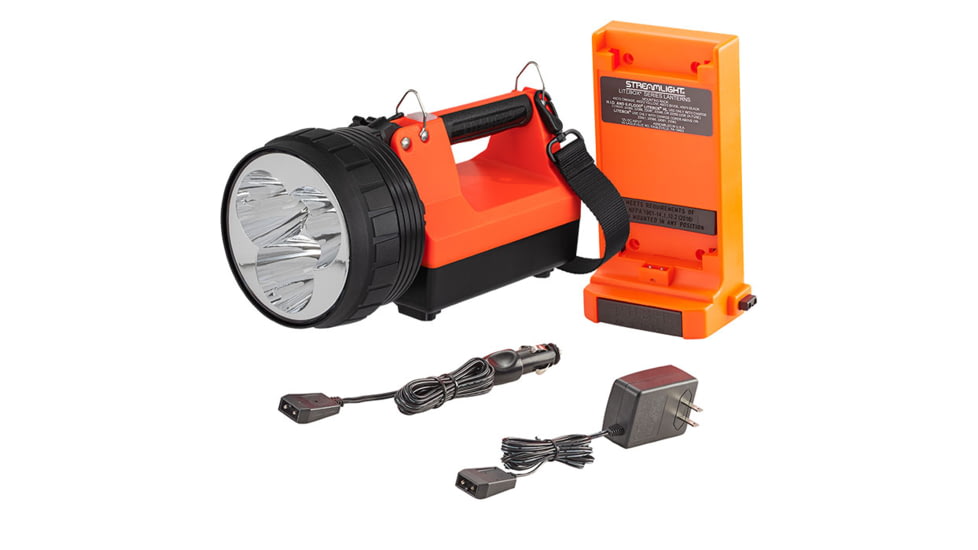 Streamlight Litebox 1Million Rechargeable Li-Ion Battery Pack 3300 Lumens Long-Range Search and Scene Flashlight, Standard System, Orange, 46201