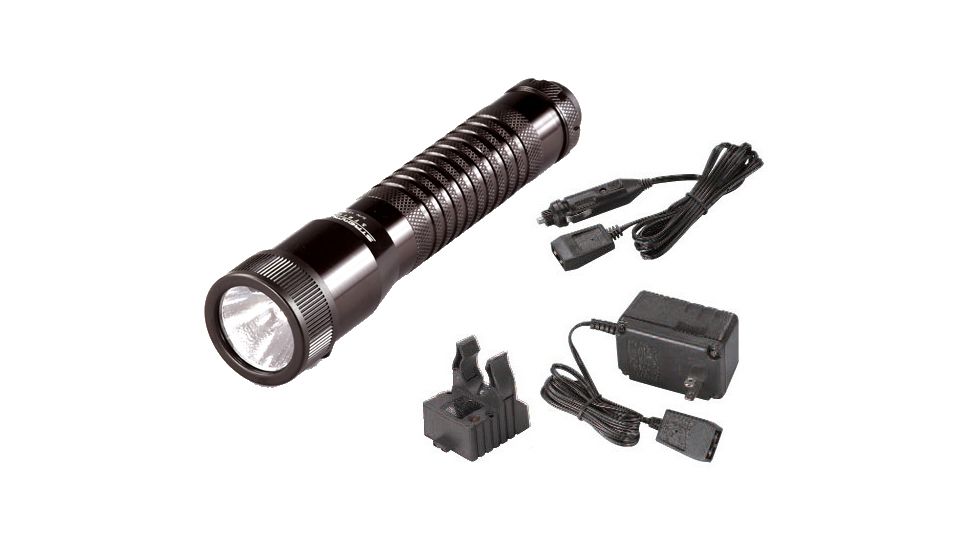 Streamlight Strion Flashlight, Black, with 120V AC-12V DC Charger and 1 Holder