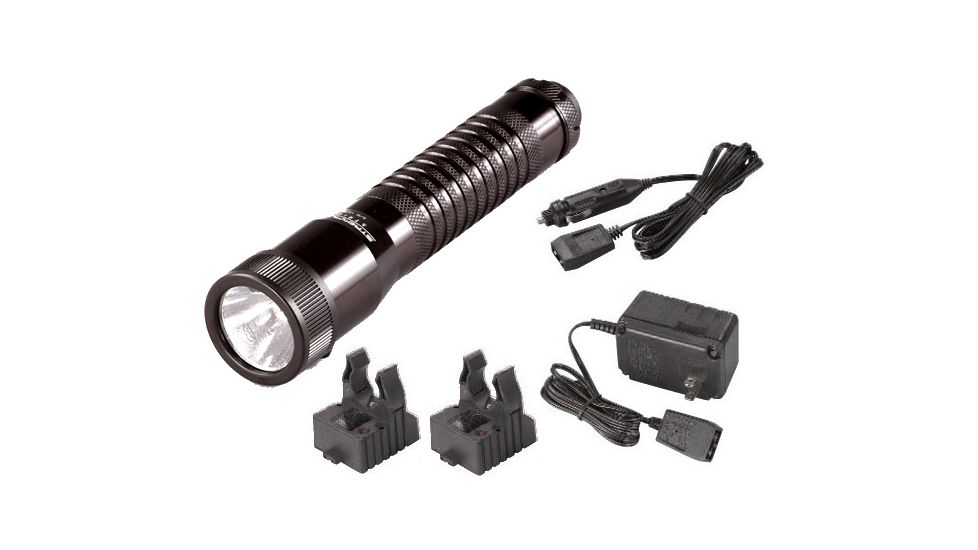 Streamlight Strion Flashlight, Black, with 120V AC-12V DC Charger and 2 Holders