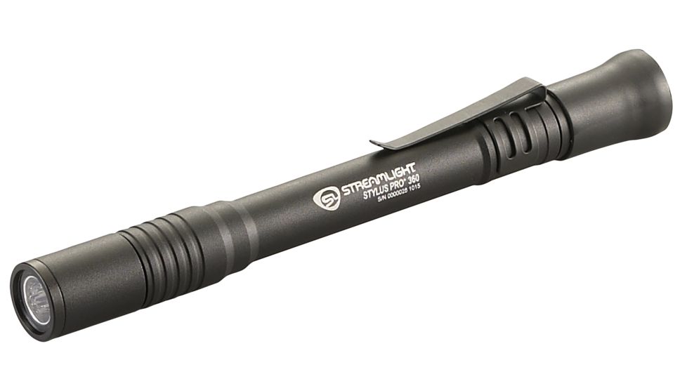 Streamlight Stylus Pro 360 Penlight/Lantern Combo Flashlight, w/2AAA Alkaline Batteries, Nylon Holster And Lanyard, 66218