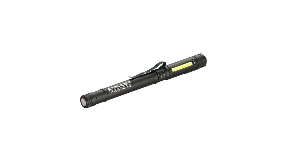 Streamlight Stylus Pro COB USB Rechargeable Worklight/Penlight, 160/40 Lumens/Flash w/ 19in USB Cord, Black, Box, 66702